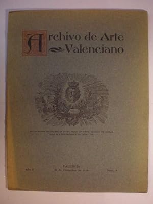 Archivo de Arte Valenciano Num. 4 - 31 de Diciembre de 1916