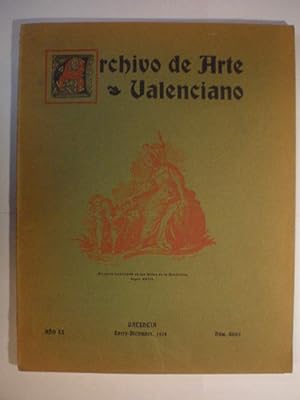 Imagen del vendedor de Archivo de Arte Valenciano. Enero-Diciembre, 1934 a la venta por Librera Antonio Azorn