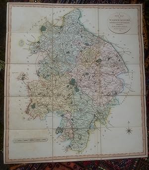A New Map of Warwickshire,dividing into hundreds,exhibiting its Roads,Rivers,Parks etc.