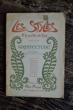 Imagen del vendedor de Les styles  la porte de tous - Architecture a la venta por Un livre en poche