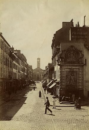 France Brittany Lorient fountain old Photo Neurdein 1890