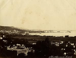 Seller image for Algeria Algiers panorama from Mustapha old Photo Geiser 1890 for sale by Bits of Our Past Ltd