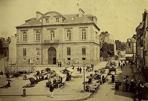 France Normandy Avranches City Hall Market Place old Photo Neurdein 1890