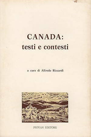 Bild des Verkufers fr Canada: testi e contesti zum Verkauf von Trecaravelle.it