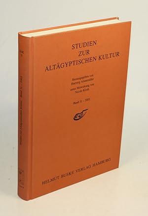 Bild des Verkufers fr Studien zur altgyptischen Kultur. Band 31 - 2003. zum Verkauf von Antiquariat Gallus / Dr. P. Adelsberger