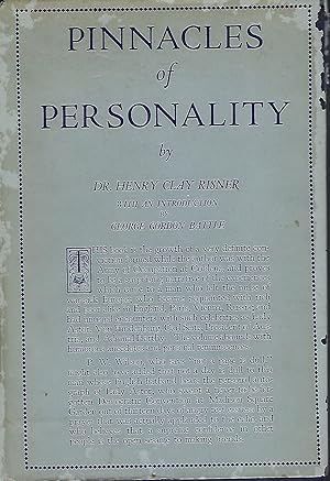 Immagine del venditore per PINNACLES OF PERSONALITY venduto da Antic Hay Books