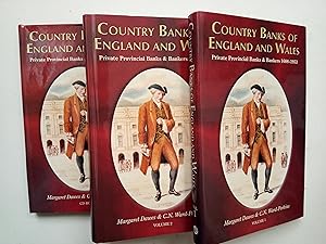 Bild des Verkufers fr Country Banks of England and Wales - Private Provincial Banks & Bankers 1688-1953 - 3 Volumes, 2 books and CD-Rom all in one slipcase zum Verkauf von best books