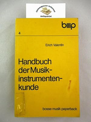 Bild des Verkufers fr Handbuch der Musikinstrumentenkunde. zum Verkauf von Chiemgauer Internet Antiquariat GbR