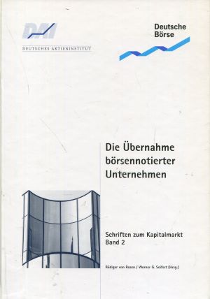 Seller image for Die bernahme brsennotierter Unternehmen for sale by Gabis Bcherlager