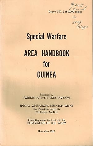 Special Warfare Area Handbook for Guinea