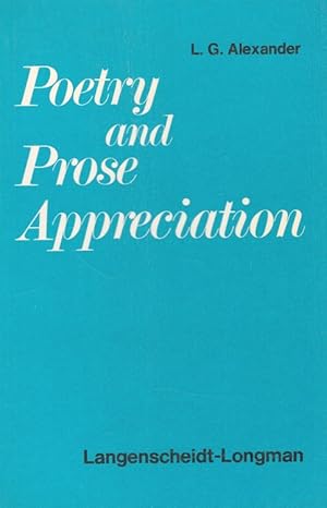 Immagine del venditore per Poetry and prose appreciation. venduto da Versandantiquariat Nussbaum