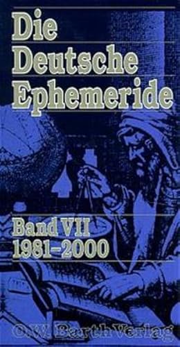 Deutsche Ephemeride 1981 2000 Zvab