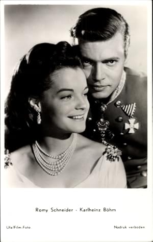 Bild des Verkufers fr Ansichtskarte / Postkarte Schauspieler Romy Schneider und Karlheinz Bhm, Sisi, Portrait zum Verkauf von akpool GmbH