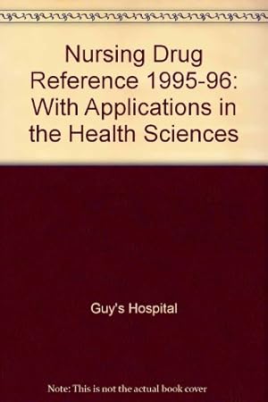 Bild des Verkufers fr With Applications in the Health Sciences (Nursing Drug Reference) zum Verkauf von WeBuyBooks