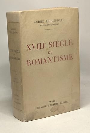 Image du vendeur pour Dix-huitime sicle et romantisme mis en vente par crealivres