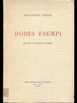 Imagen del vendedor de Dodes esempi (Novelle in dialetto Milanese) a la venta por Usatopoli libriusatierari