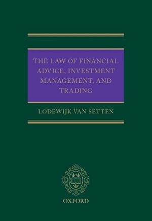 Immagine del venditore per The Law of Financial Advice, Investment Management, and Trading (Hardcover) venduto da Grand Eagle Retail