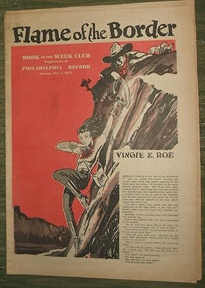 Flame in the Border Book of the Week Club Sunday, October 1, 1933 Supplement of Philadelphia Record