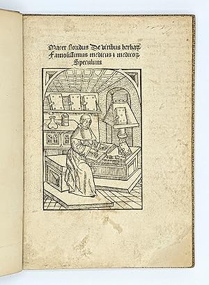 Image du vendeur pour De viribus herbarum. mis en vente par Antiquariat INLIBRIS Gilhofer Nfg. GmbH