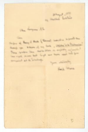 Seller image for Autograph letter signed ("Karl Marx"). for sale by Antiquariat INLIBRIS Gilhofer Nfg. GmbH