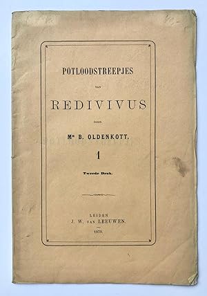 [Rotterdam] Potloodstreepjes van Redivivus, 1, Tweede Druk, J. W. van Leeuwen, Leiden, 1879, 29 pp.