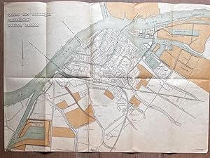 [Cartography, antique map of Dordrecht] Kaart der gemeente Dordrecht, schaal 1 à 10000, 19,5 x 11...