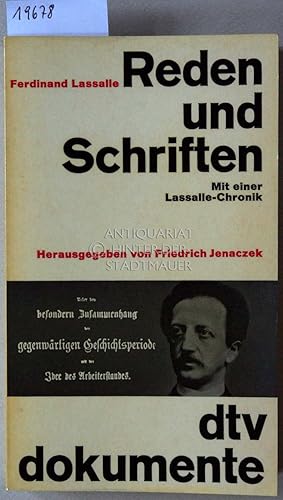 Ferdinand Lassalle: Reden und Schriften. Mit einer Lassalle-Chronik. [= dtv dokumente, 676]