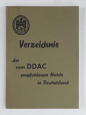 Vom DDAC empfohlene Hotels in Deutschland. 1938.