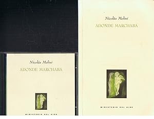 Imagen del vendedor de ADONDE MARCHABA. Poemas. + CD. a la venta por Librera Torren de Rueda