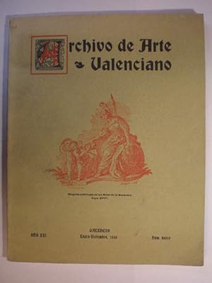 Seller image for Archivo de Arte Valenciano. Enero-Diciembre 1935 for sale by Librera Antonio Azorn