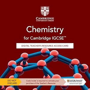 Bild des Verkufers fr Cambridge Igcse? Chemistry Digital Teacher's Resource Access Card zum Verkauf von GreatBookPrices