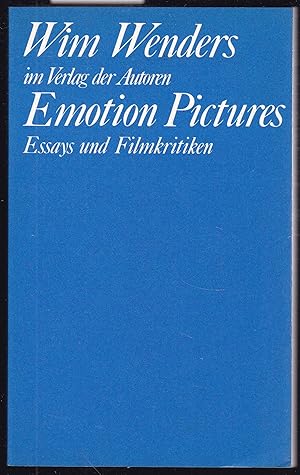 Bild des Verkufers fr Emotion Pictures. Essays und Filmkritiken (= Theaterbibliothek) zum Verkauf von Graphem. Kunst- und Buchantiquariat