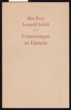 Seller image for Erinnerungen an Einstein for sale by Graphem. Kunst- und Buchantiquariat