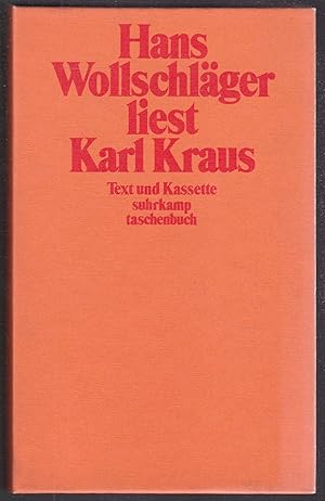 Bild des Verkufers fr Hans Wollschlger liest Karl Kraus. Text und Kassette zum Verkauf von Graphem. Kunst- und Buchantiquariat