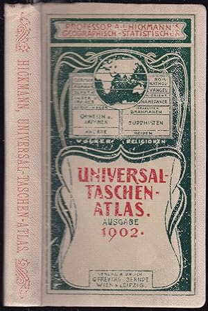 Seller image for Geographisch-statistischer Universal-Taschen-Atlas. Ausgabe 1902 for sale by Graphem. Kunst- und Buchantiquariat