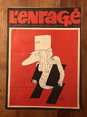 Seller image for L'Enrag numro 4, 17 juin 1968 for sale by Librairie des Possibles