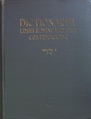 Seller image for Dictionarul Limbii Romine Literare Contemporane: VOL.I: A - C. for sale by books4less (Versandantiquariat Petra Gros GmbH & Co. KG)