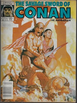 Imagen del vendedor de SAVAGE SWORD OF CONAN The Barbarian: February, Feb. 1988, #145 a la venta por Books from the Crypt