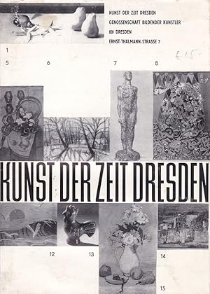 Seller image for Kunst der Zeit Dresden. Genossenschaft Bildener Knstler. Faltblatt. for sale by Fundus-Online GbR Borkert Schwarz Zerfa