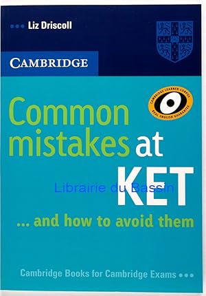 Imagen del vendedor de Common mistakes at KET and how to avoid them a la venta por Librairie du Bassin