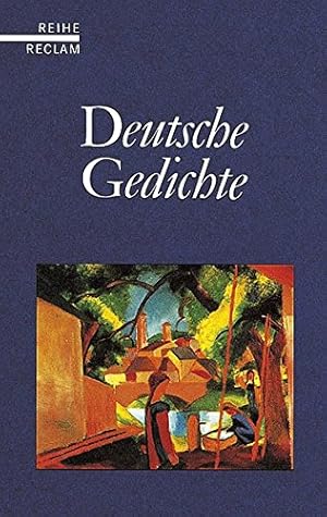 Bild des Verkufers fr Deutsche Gedichte. Eine Anthologie. hrsg. von Dietrich Bode zum Verkauf von ACADEMIA Antiquariat an der Universitt