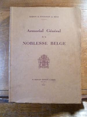 Image du vendeur pour Armorial de la noblesse belge. Orn des Armoiries figures dans les Lettres Patentes originales prcd d'un historique et d'une prface du Vicomte Charles Terlinden. mis en vente par Librairie L'Abac / Gimmic SRL