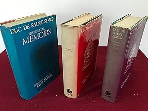 Imagen del vendedor de Historical Memoirs of the Duc de Saint-Simon A Shortened Version Volume 1: 1691-1709 Volume 2:1710-1715 Volume 3: 1715-1723 a la venta por Hugh Hardinge Books