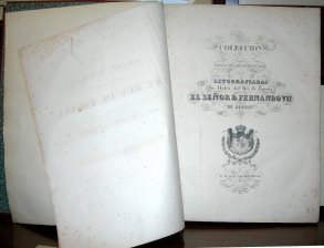 Seller image for Coleccion de las Vistas de los sitios Reales litografiadas por orden del Rey de Espa�a el Se�or D. Fernando VII de Borbon en su Real Establecimiento de Madrid for sale by Frame