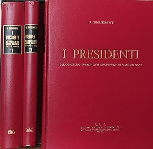 I PRESIDENTI DEL CONSIGLIO DEI MINISTRI DALL'UNITA' D'ITALIA AD OGGI
