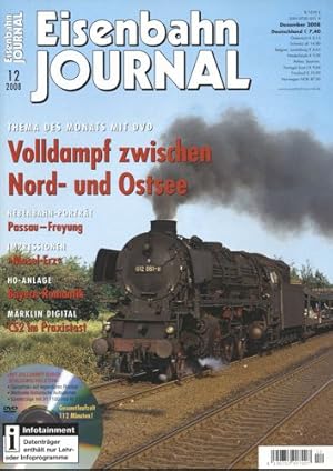 Bild des Verkufers fr Eisenbahn Journal Heft 12/2008: Volldampf zwischen Nord- und Ostsee (ohne DVD!). zum Verkauf von Versandantiquariat  Rainer Wlfel