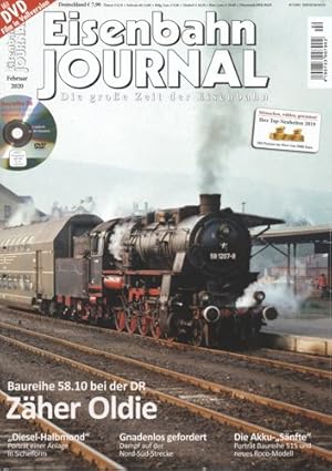 Bild des Verkufers fr Eisenbahn Journal Heft Februar 2020: Zher Oldie: Baureihe 58.10 bei der DR (ohne DVD!). zum Verkauf von Versandantiquariat  Rainer Wlfel