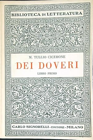 Dei doveri libro primo