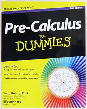 Bild des Verkufers fr Pre-Calculus for Dummies. zum Verkauf von Entelechy Books
