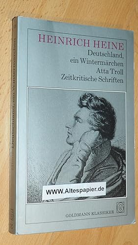 Seller image for Deutschland, ein Wintermrchen - Atta Troll - Zeitkritische Schriften. for sale by Versandantiquariat Ingo Lutter